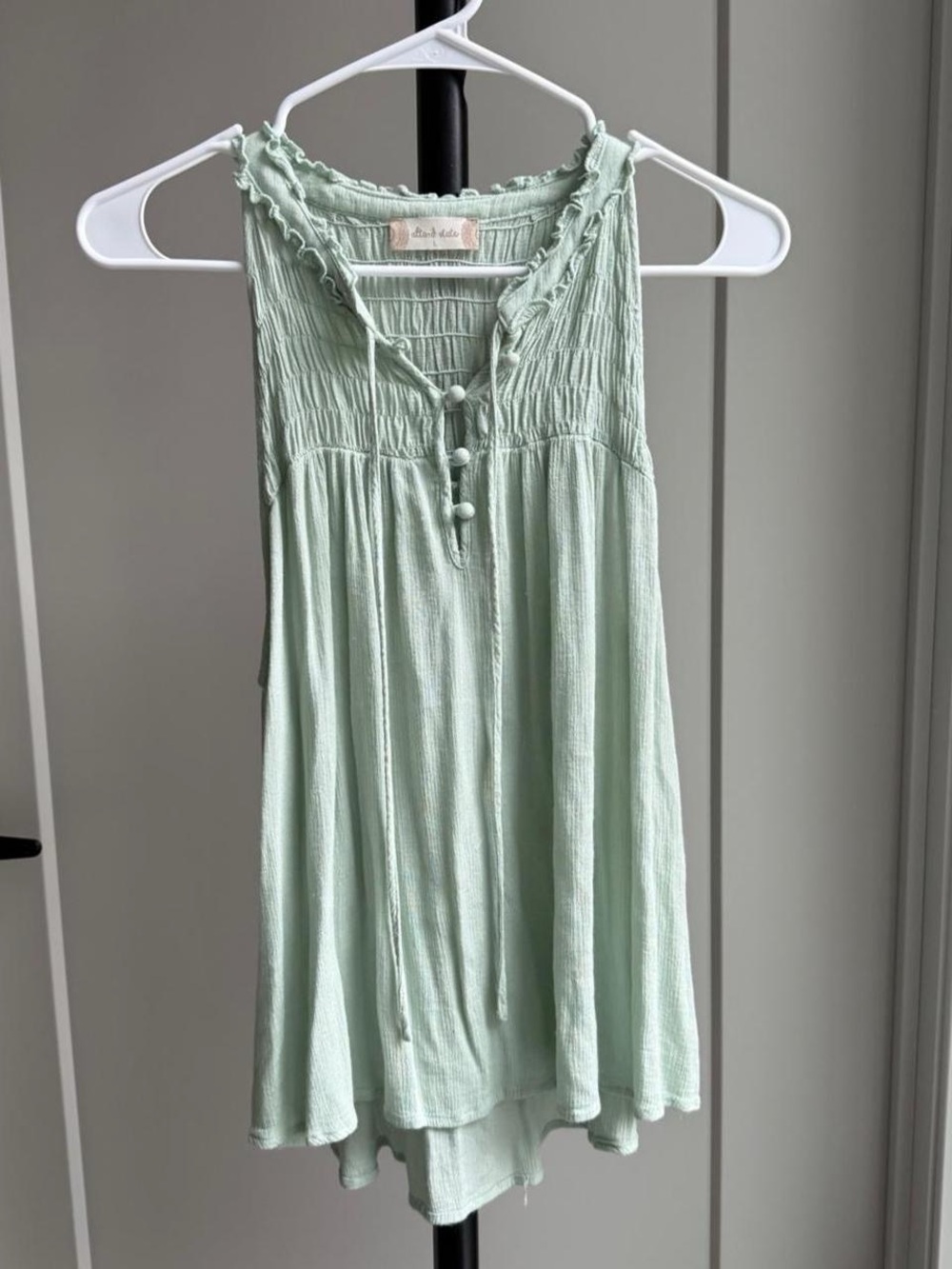 Y2K Altar’d State Green Ruffle Top